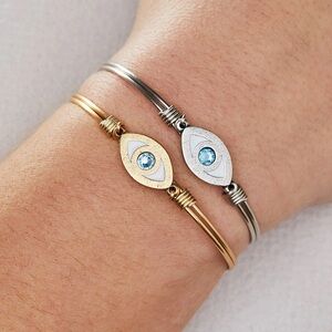 Luca + Danni Silver Evil Eye Bracelet